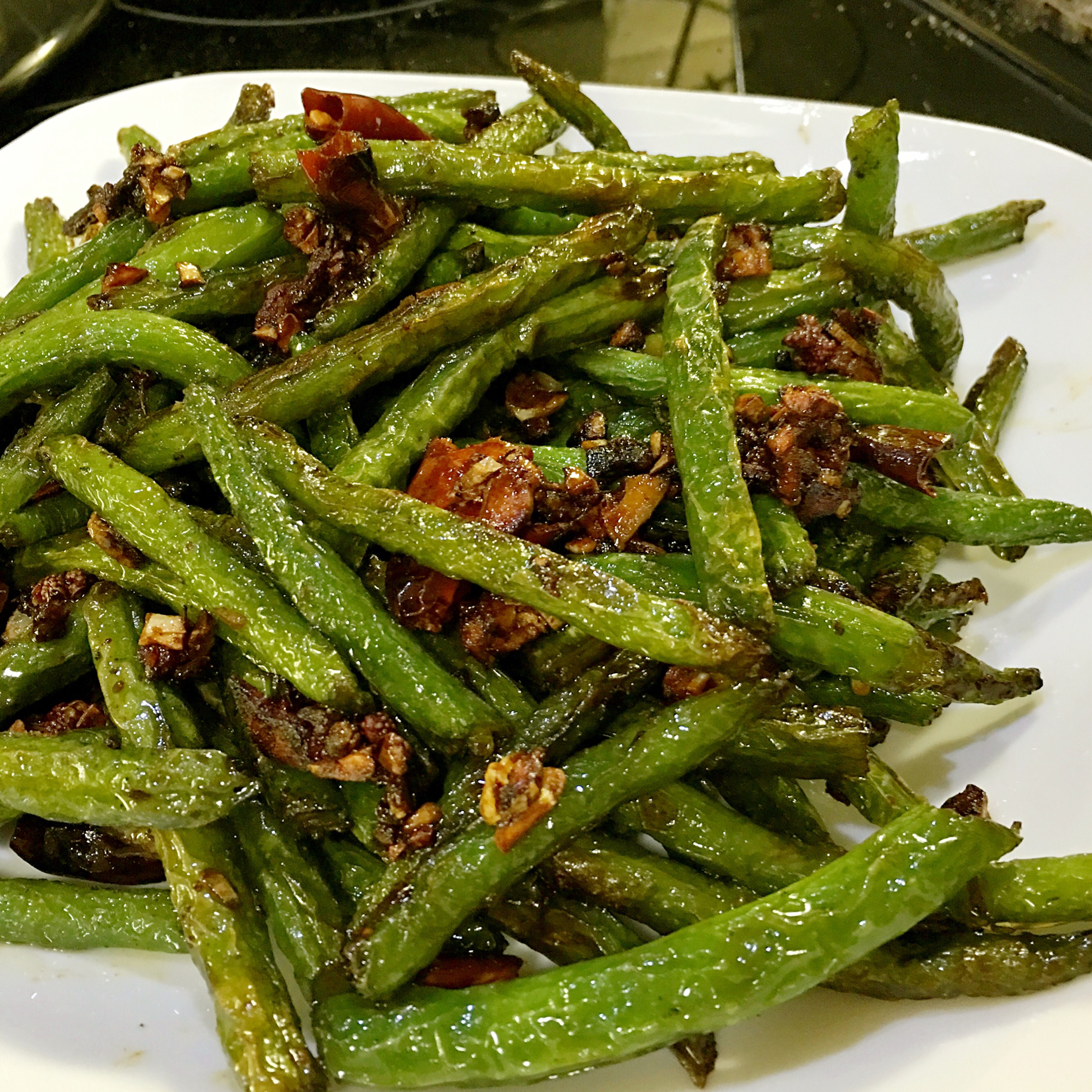 王一晴做的素干煸豆角