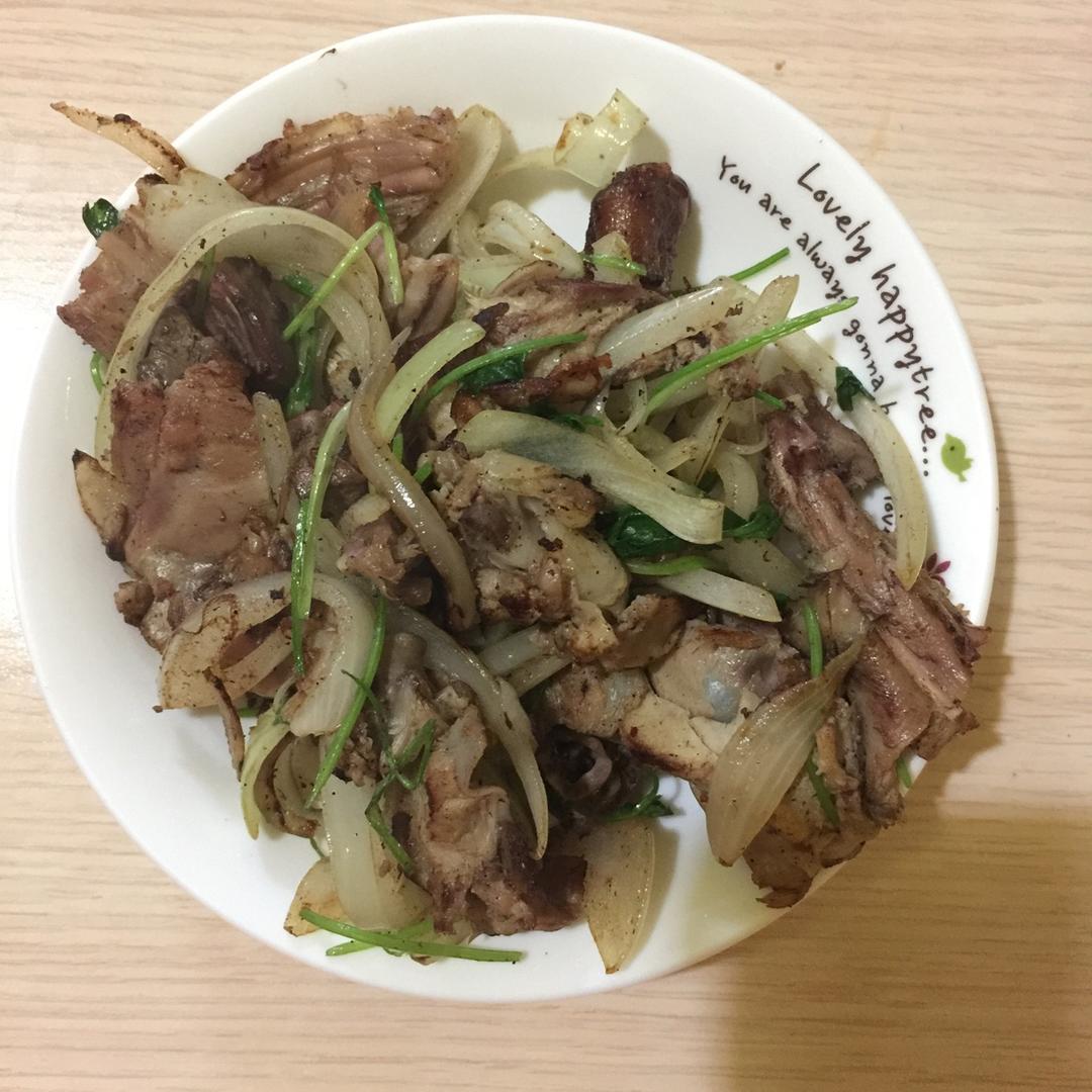 椒盐鸭架