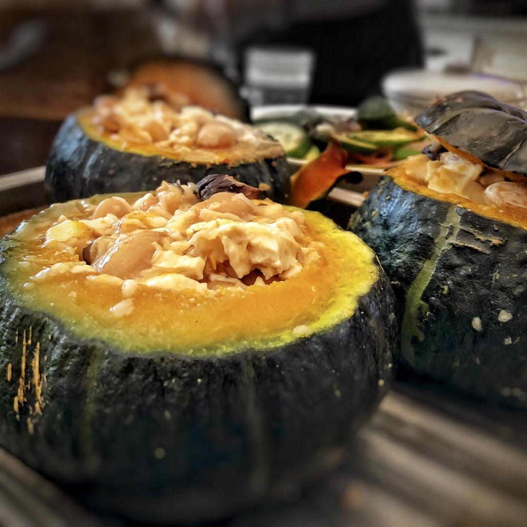 海鲜豆腐南瓜煲