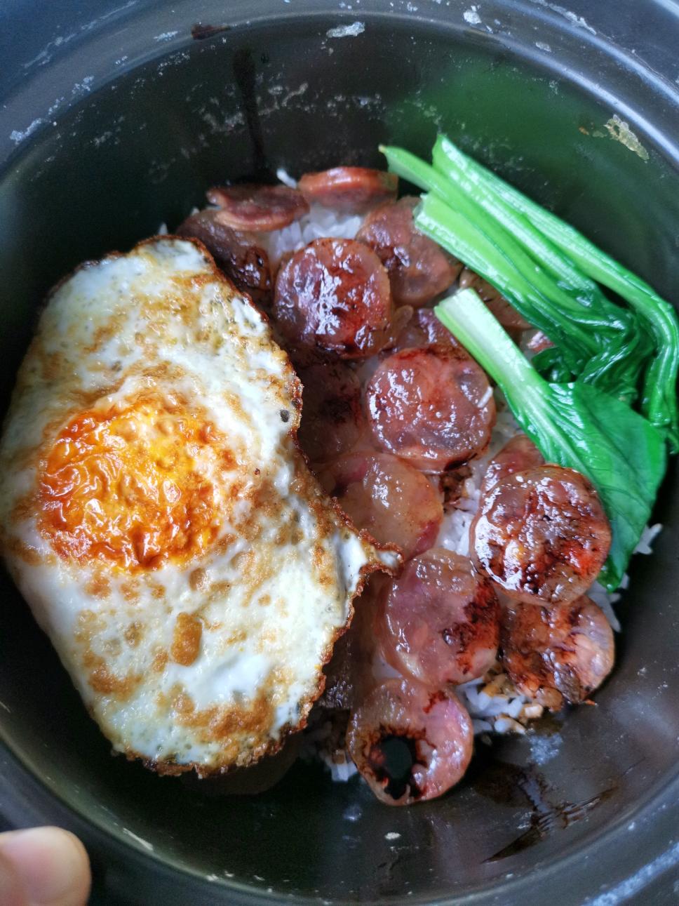 煲仔饭（不用一滴油完美结锅巴）