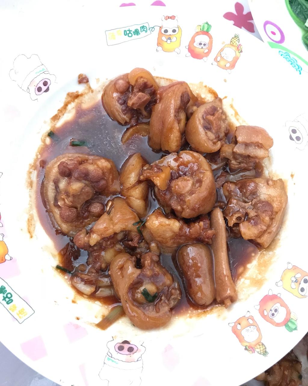 红烧猪尾巴【无油。微辣。