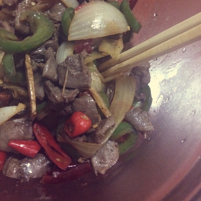 辣炒鸡心
