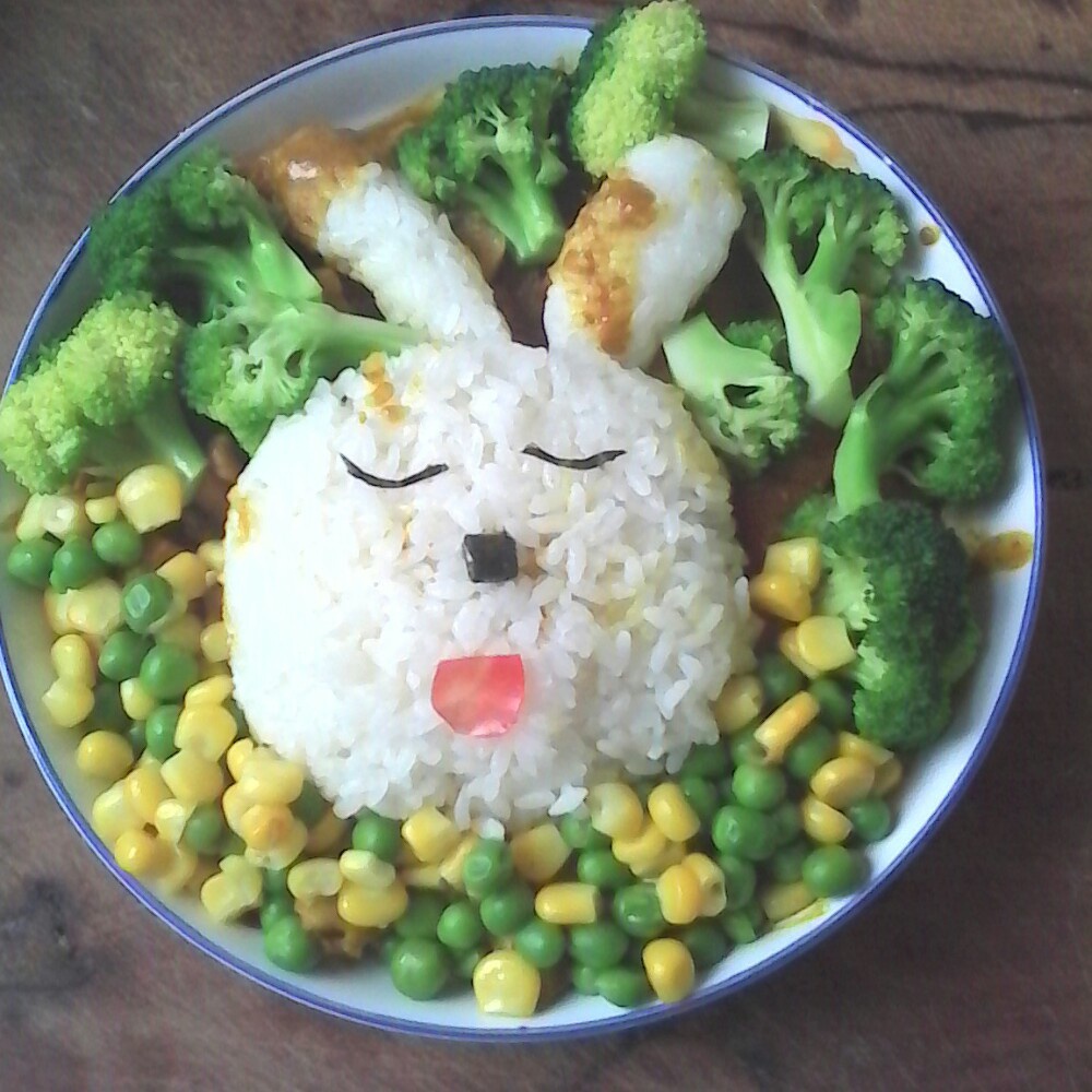 睡觉小兔子饭团