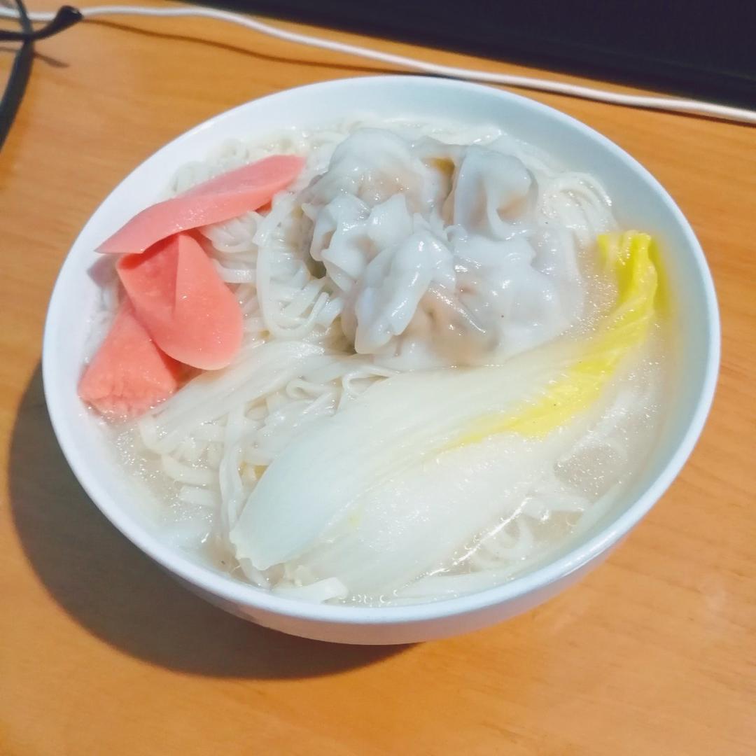 蛋汤云吞面(简易版)