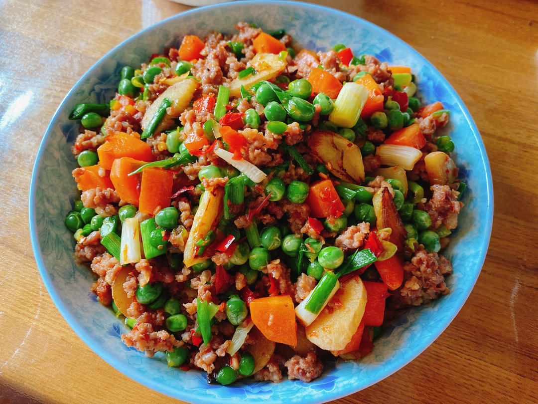 豌豆炒肉末