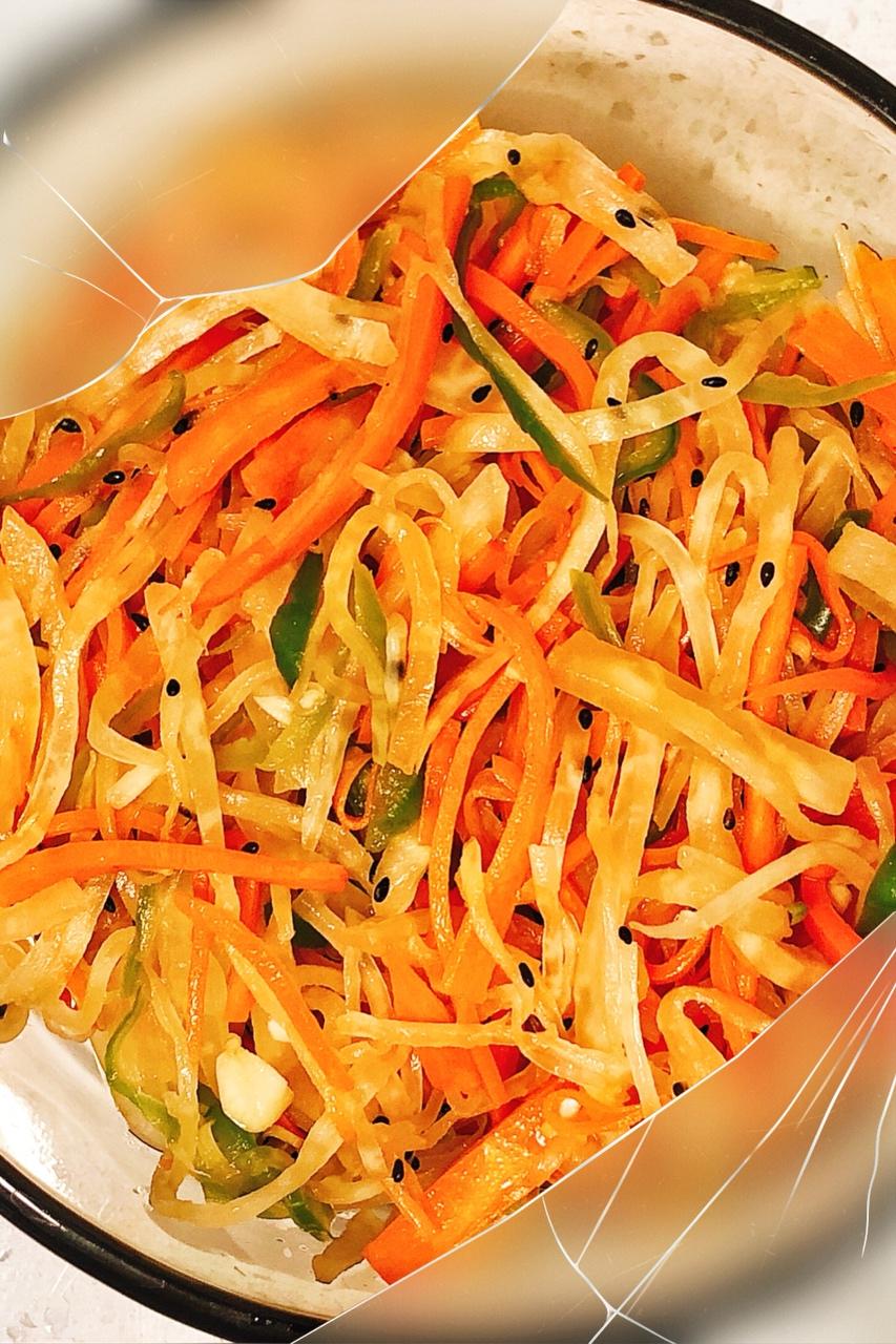 凉拌芥菜丝的做法