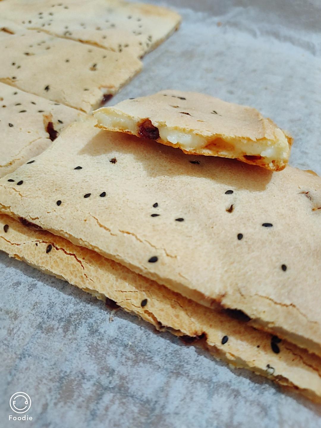 🔥无需揉面！酥到掉渣的蔓越莓烤年糕！