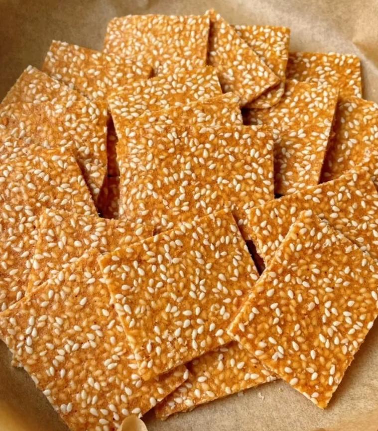 芝麻薄脆的做法