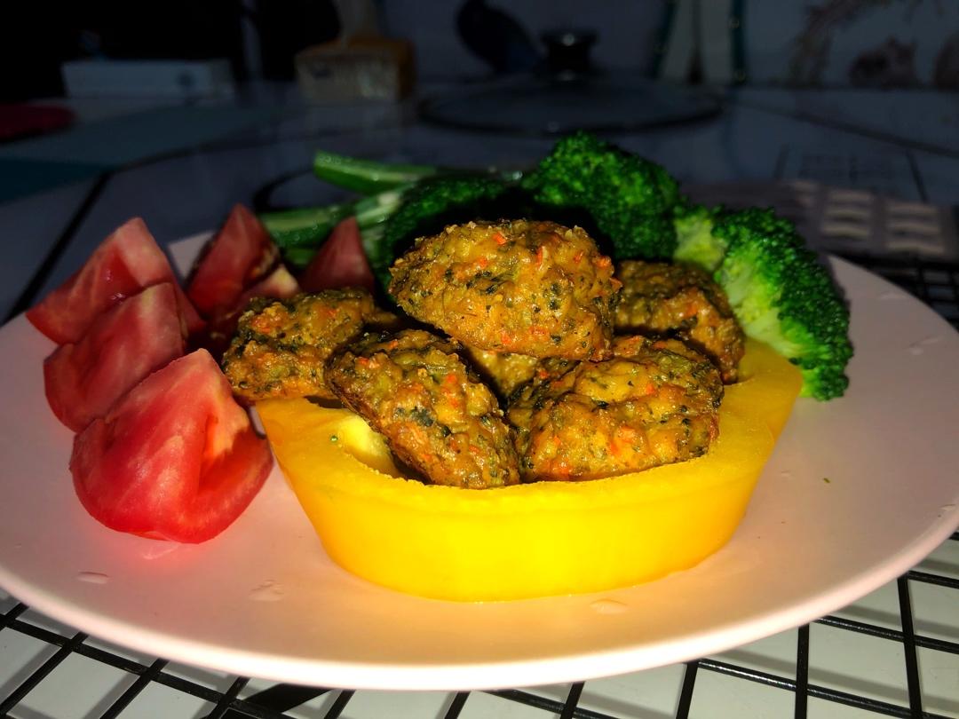 烤豆腐丸子【无糖无油无面粉减脂】