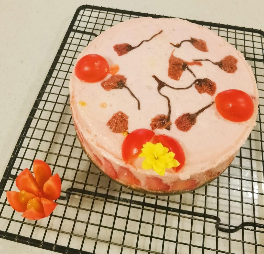 草莓酸奶慕斯蛋糕 Erdbeer-Joghurt-Torte