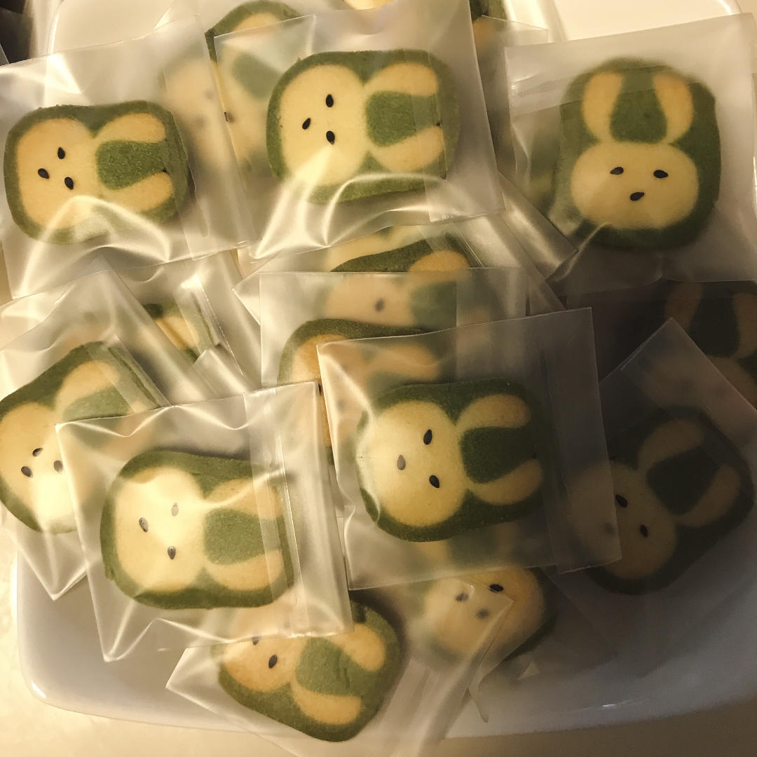 抹茶小兔子饼干
