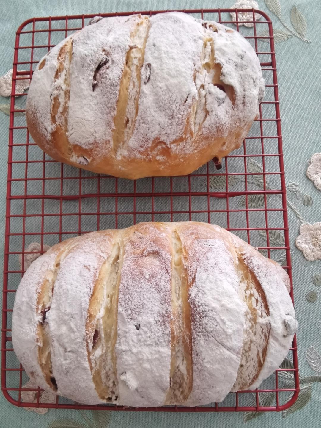 蔓越莓核桃软欧（轻松一次发酵）