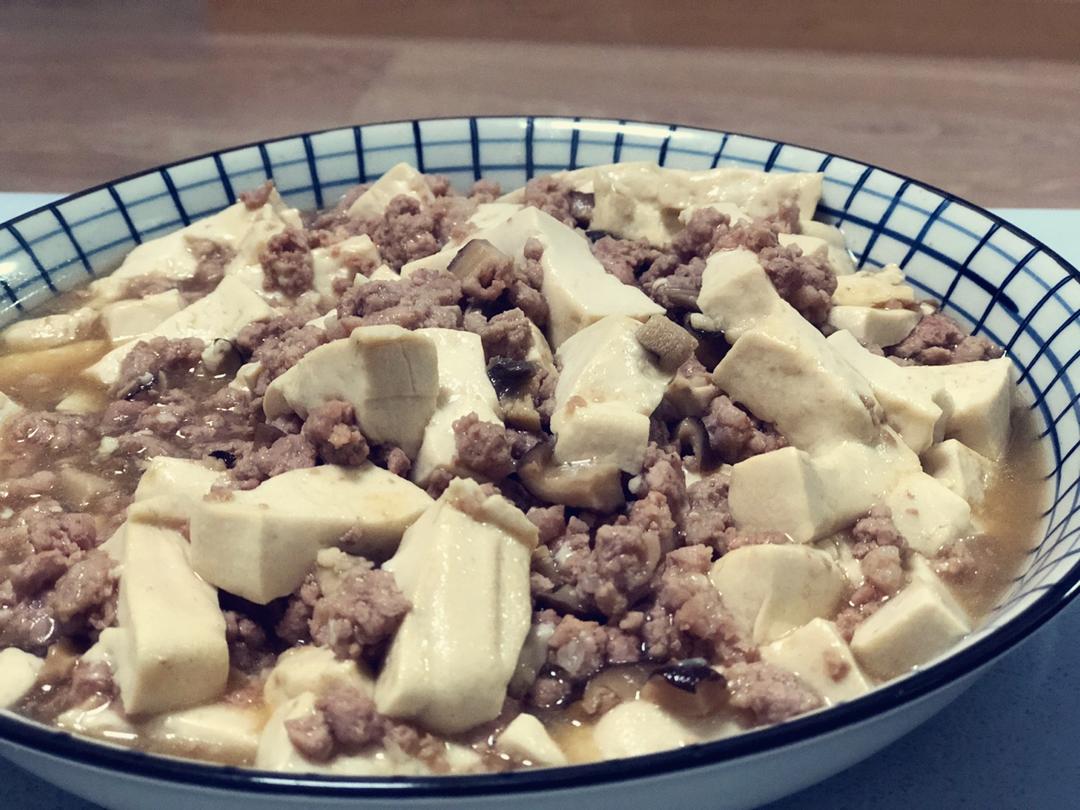 超级下饭的香菇肉沫豆腐