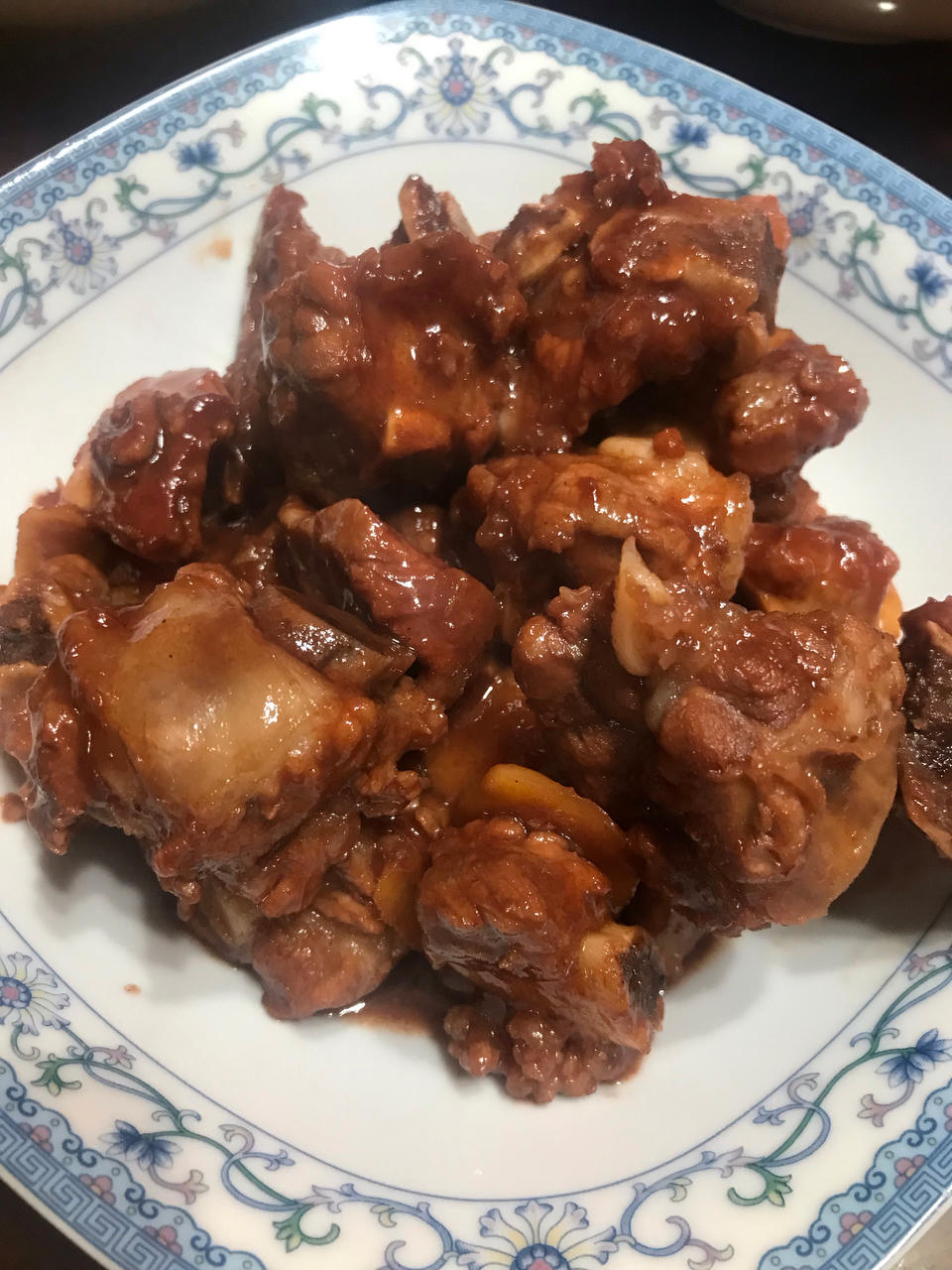 红腐乳烧排骨
