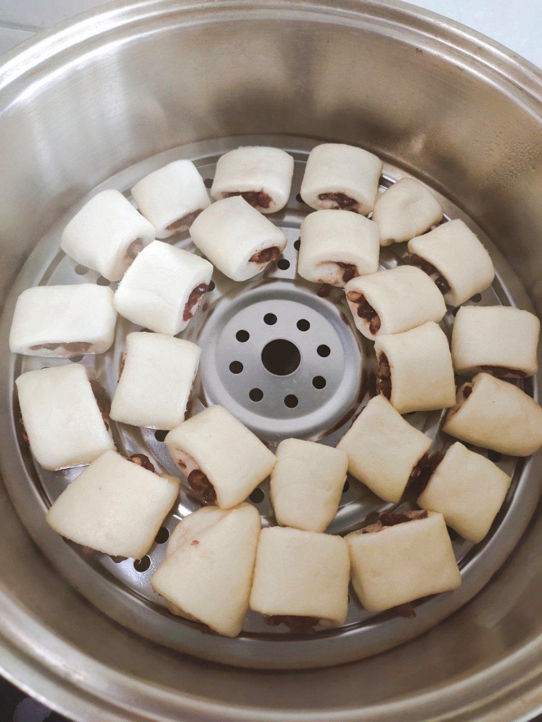 奶香夹心小馒头（一次发酵）