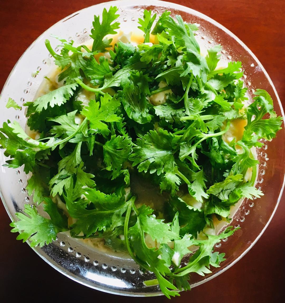 香菜拌豆腐