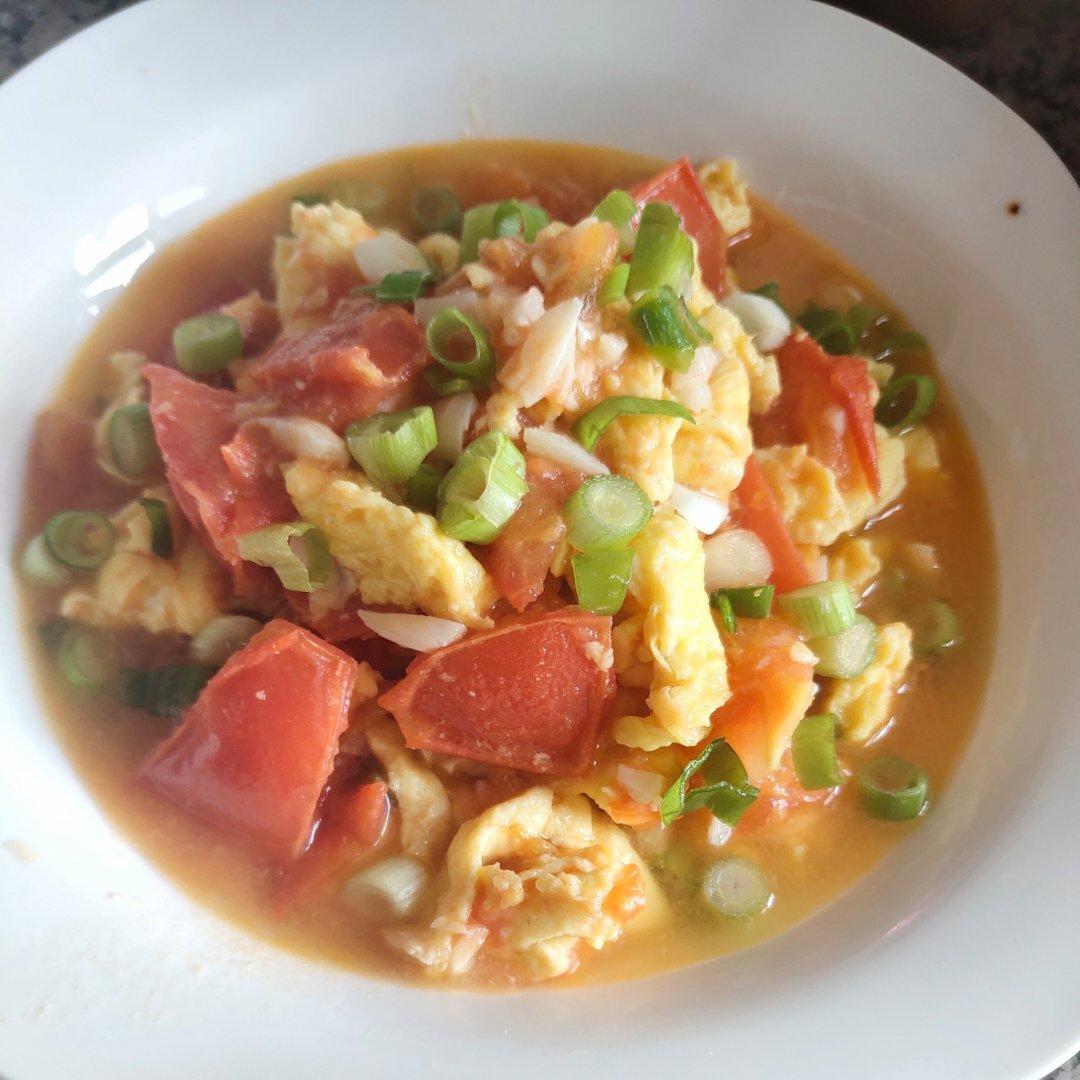 番茄炒鸡蛋（超浓的番茄味）