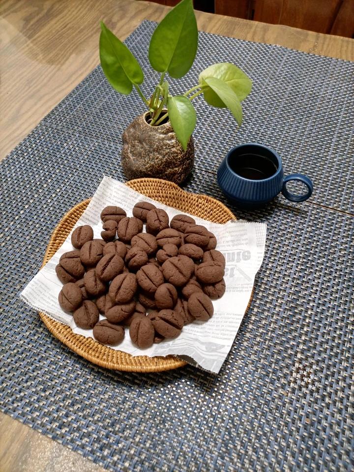 以假乱真的咖啡豆小饼干