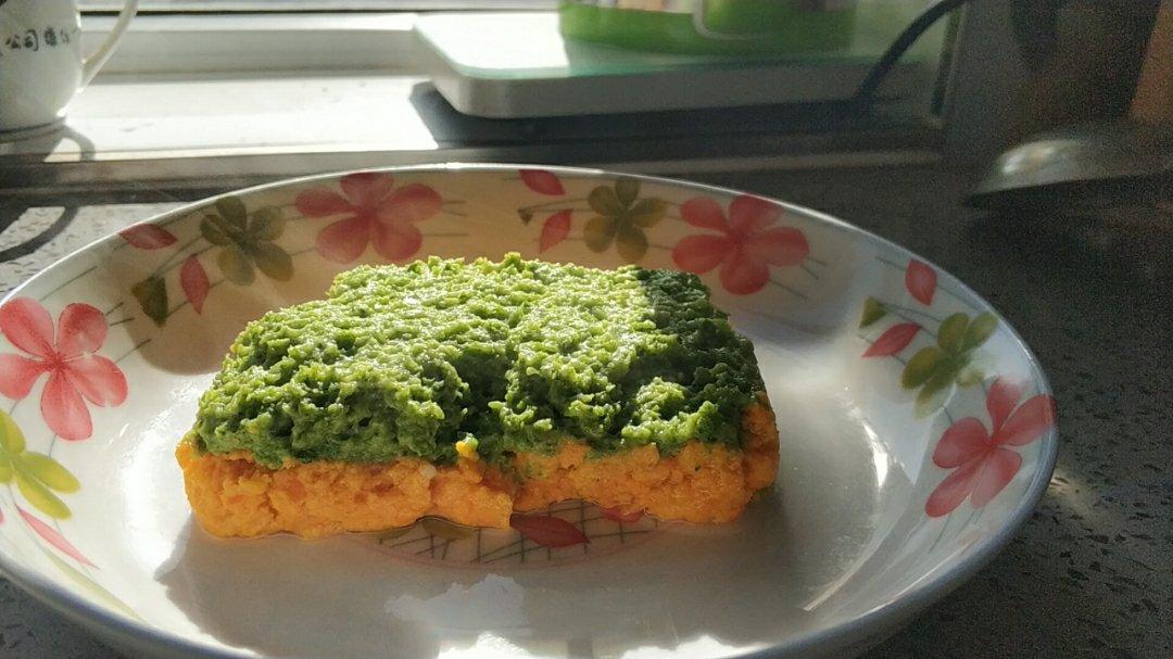 《宝宝辅食》双色鳕鱼蒸糕