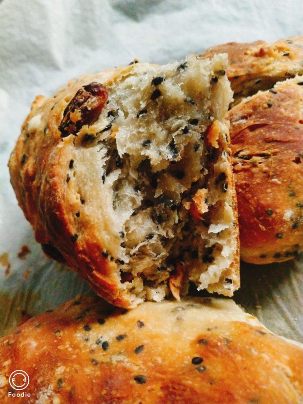 健康黑芝麻面包（免揉）