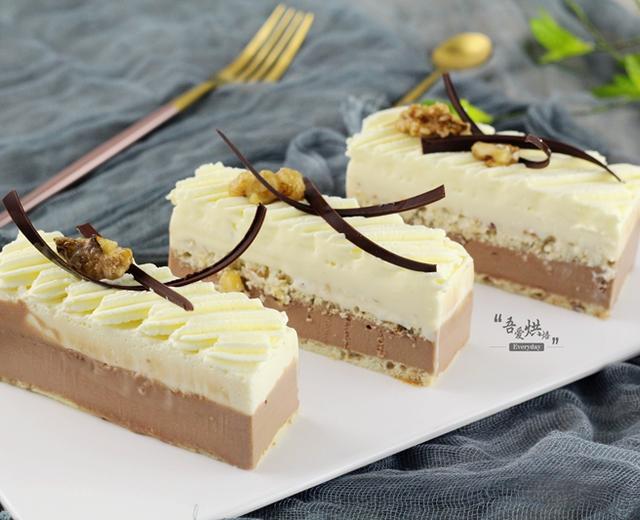 焦糖核桃巧克力慕斯蛋糕的做法