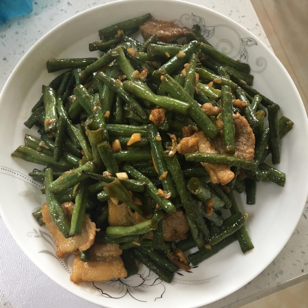 长豆角炒肉