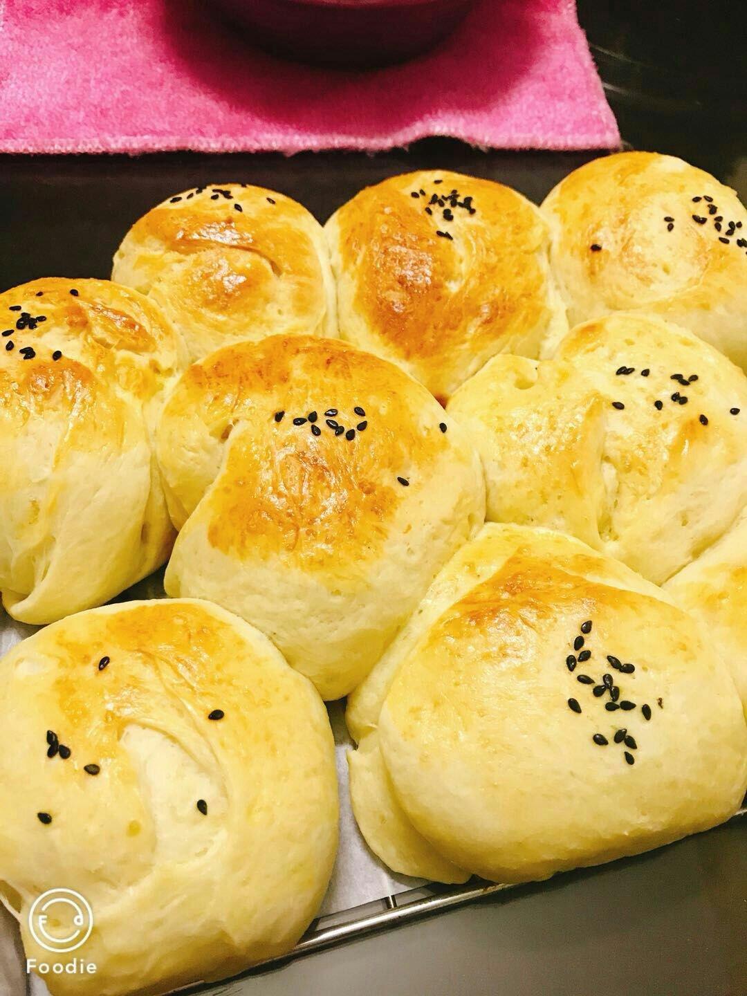 鲜奶油小餐包（一次发酵）