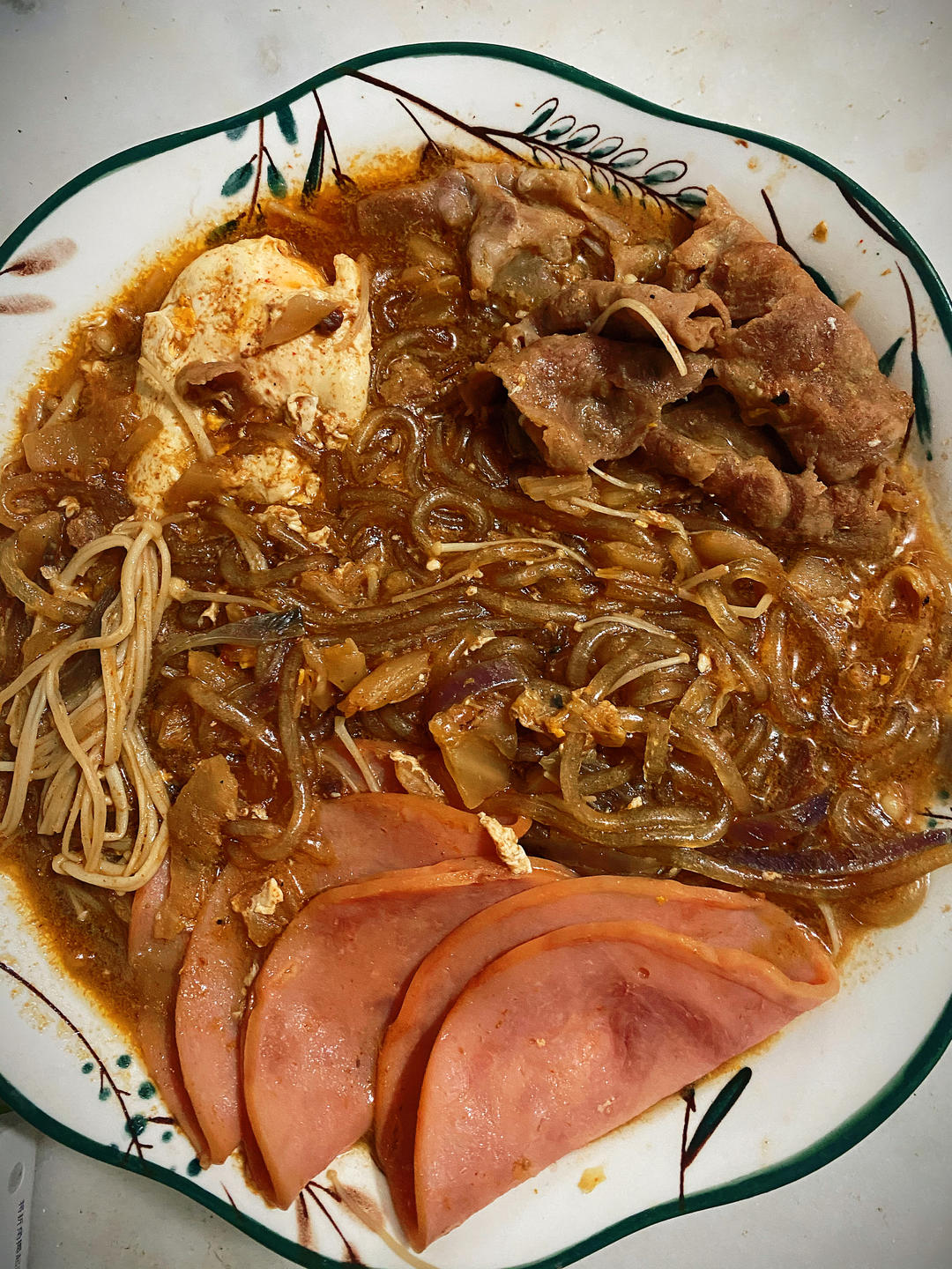 韩式泡菜肥牛粉丝的做法