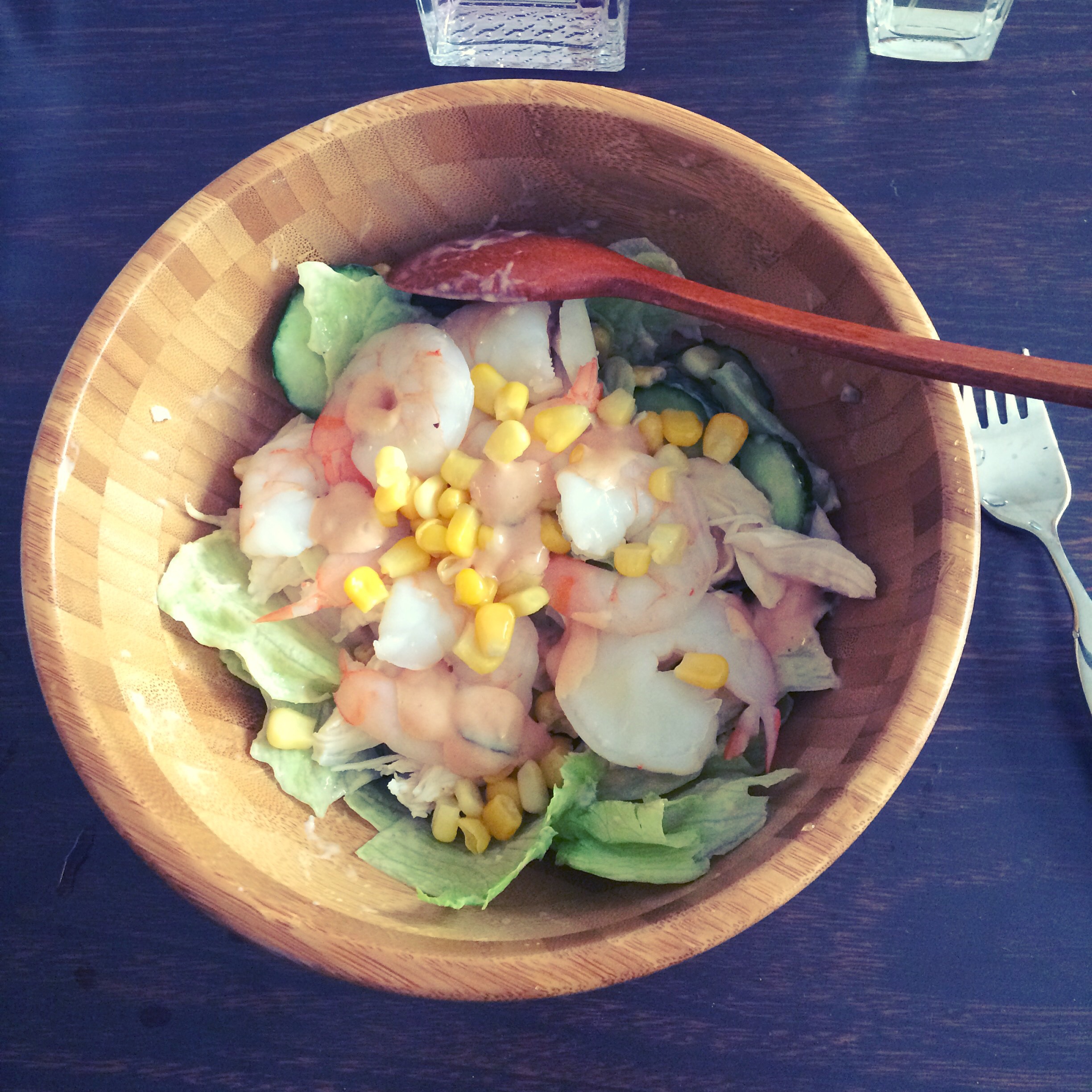 鸡胸肉蔬菜色拉