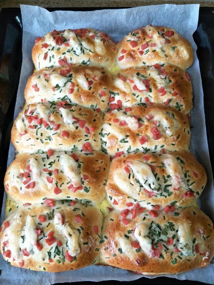 香葱火腿肉松面包