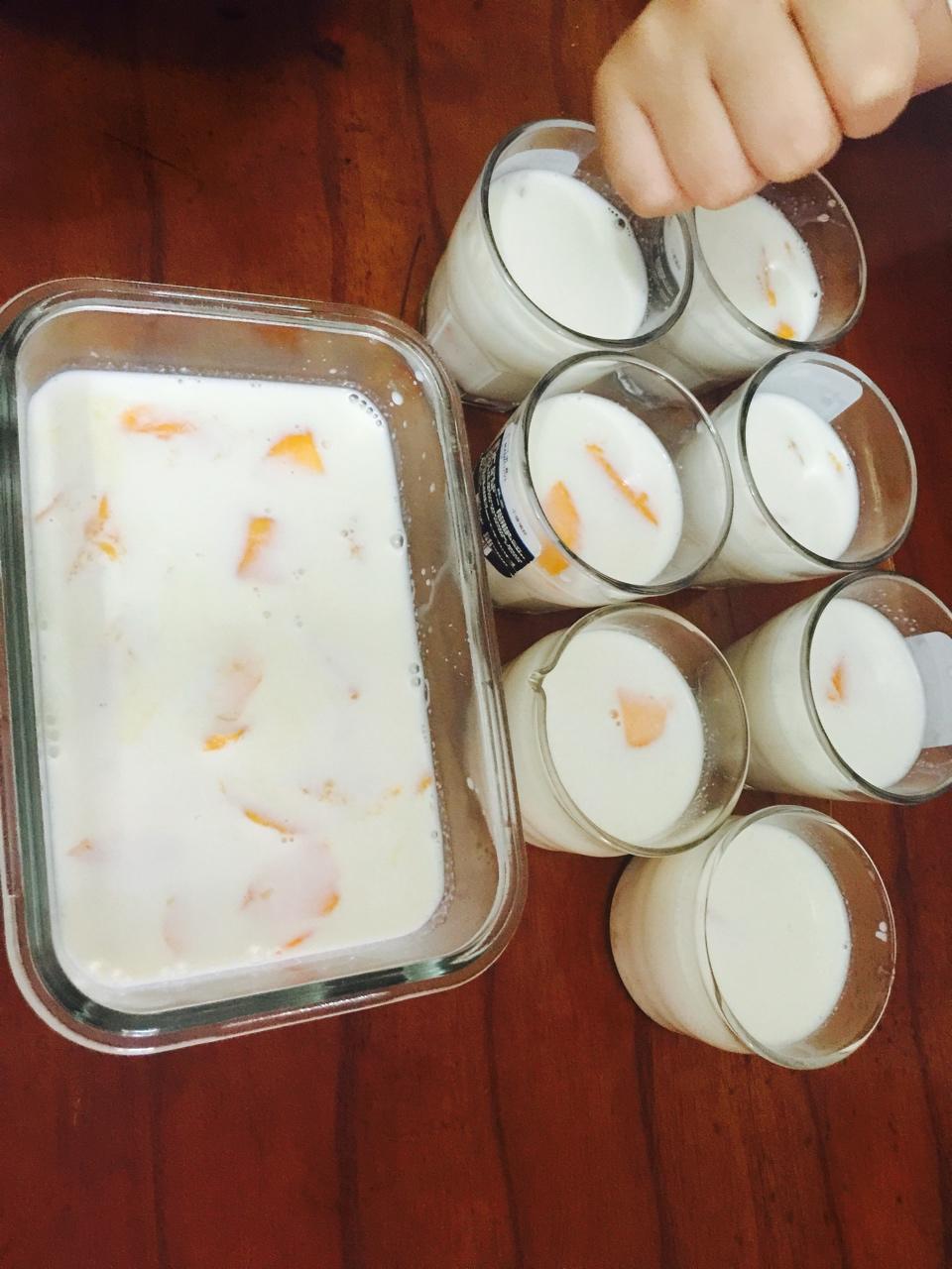 粒粒芒果椰汁冻糕