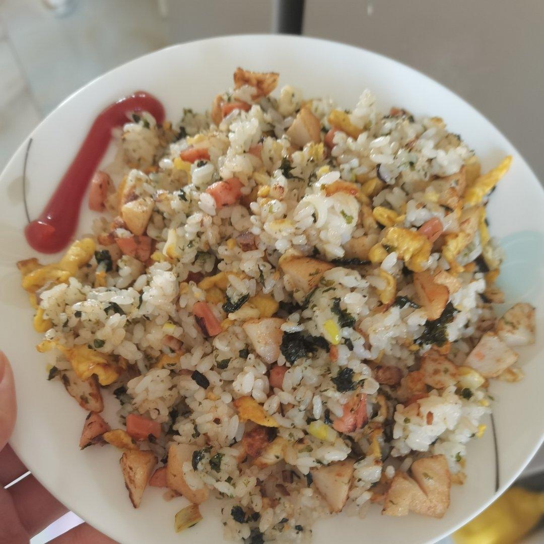 一定试试的！紫菜炒饭