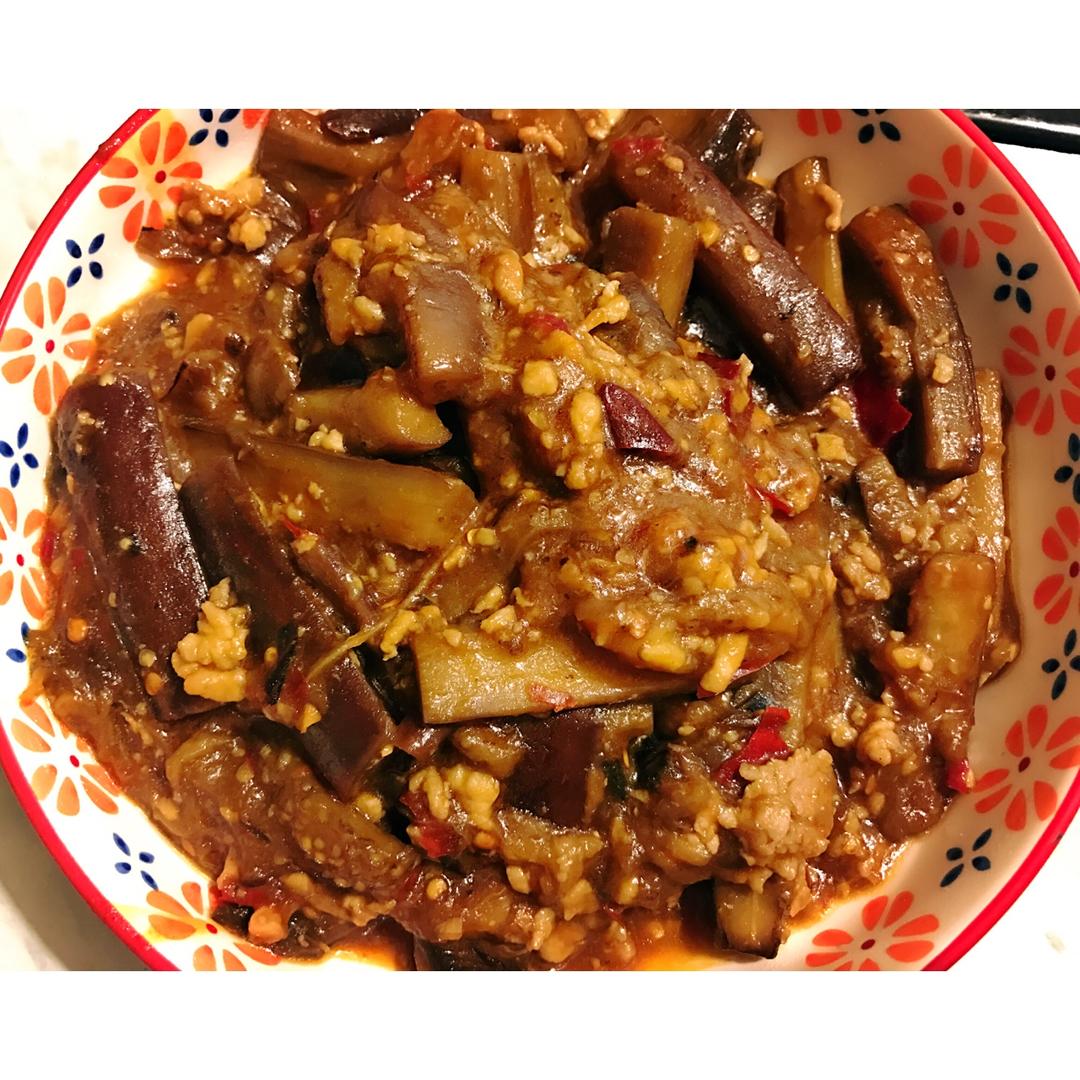 红烧肉沫茄子
