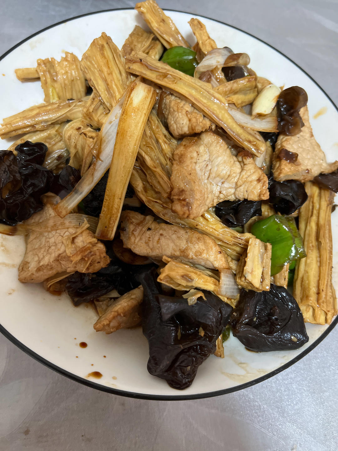 木耳炒腐竹