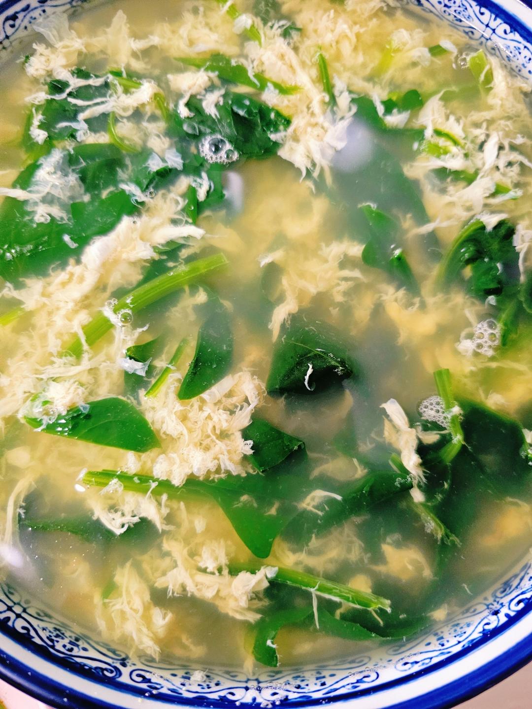 菠菜鸡蛋汤