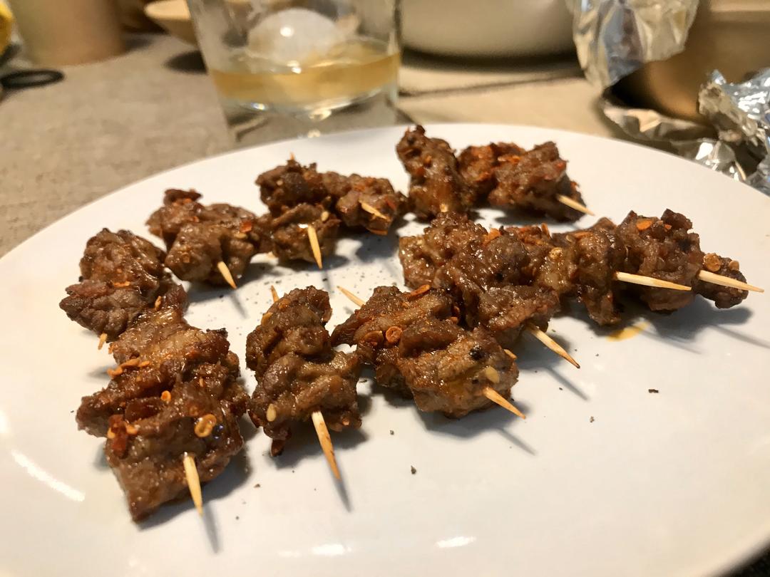 空气炸锅篇一：有肉味的烤羊肉串