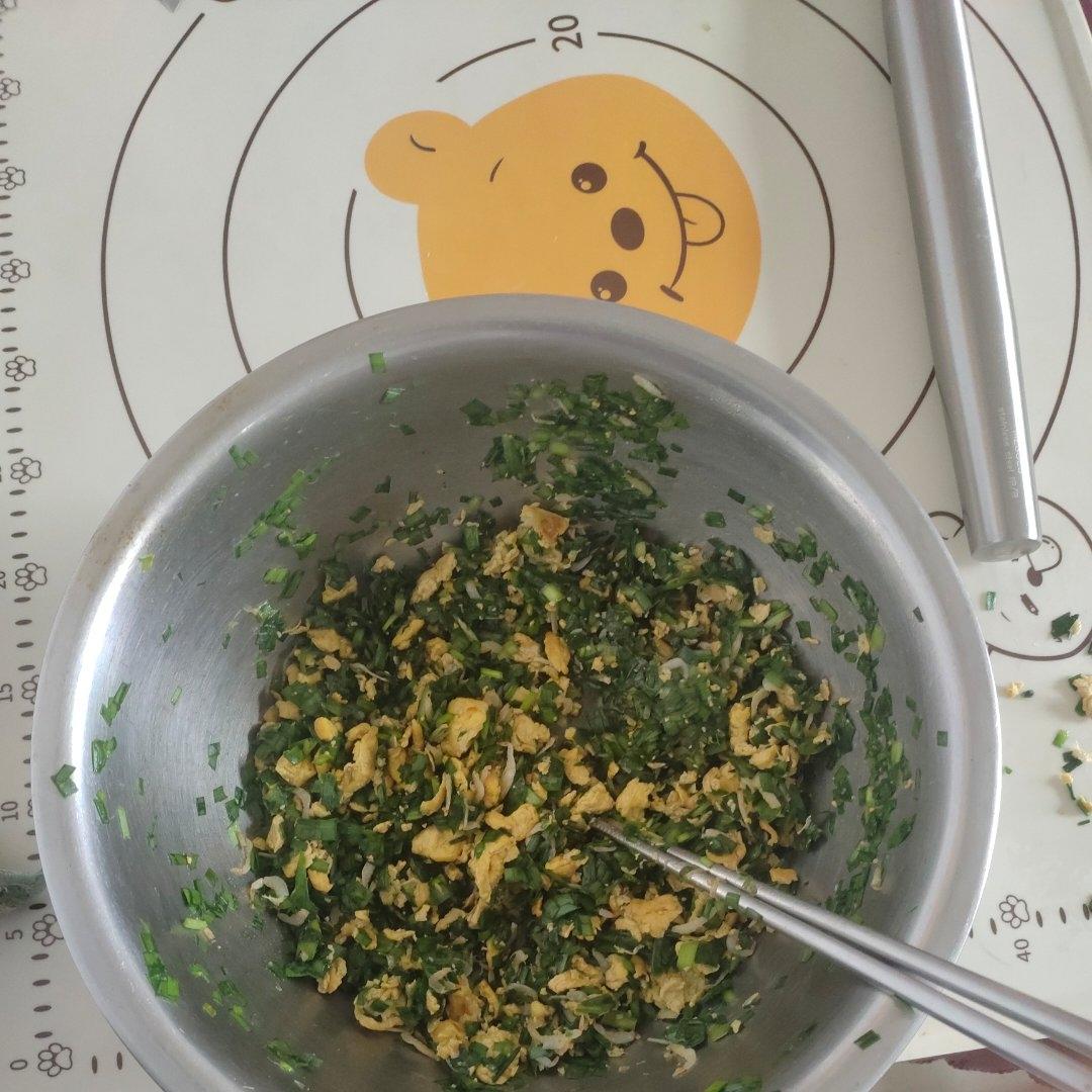 皮薄如纸全烫面韭菜饼