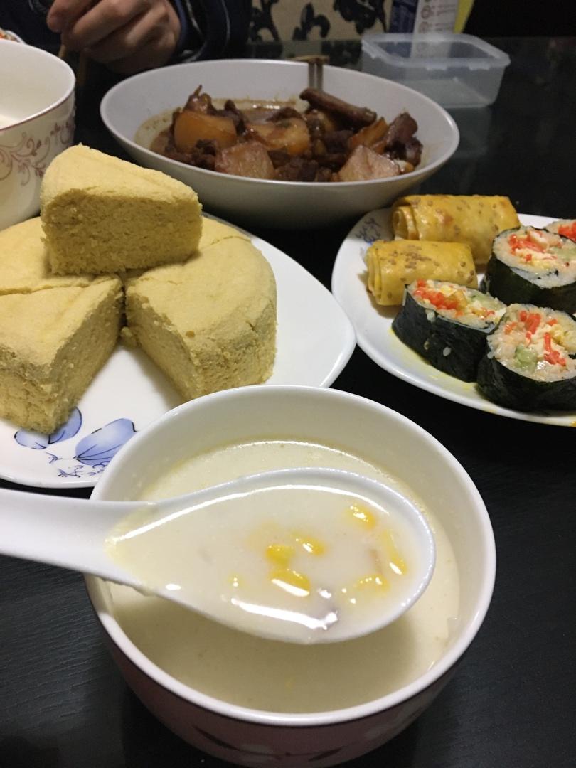 奶油玉米浓汤（消耗打发淡奶油）