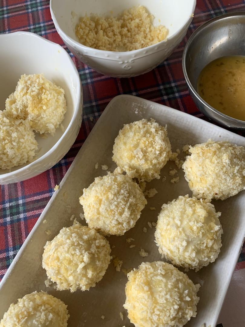 免油炸！巨拉丝的芝心土豆🥔球