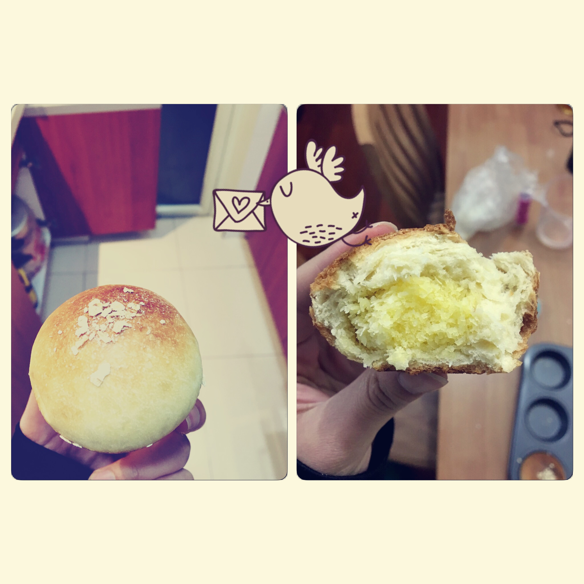 快手椰蓉酸奶小餐包