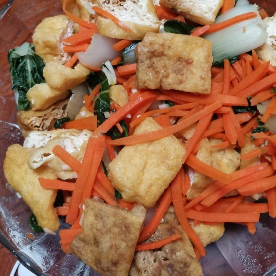油菜拌油豆腐