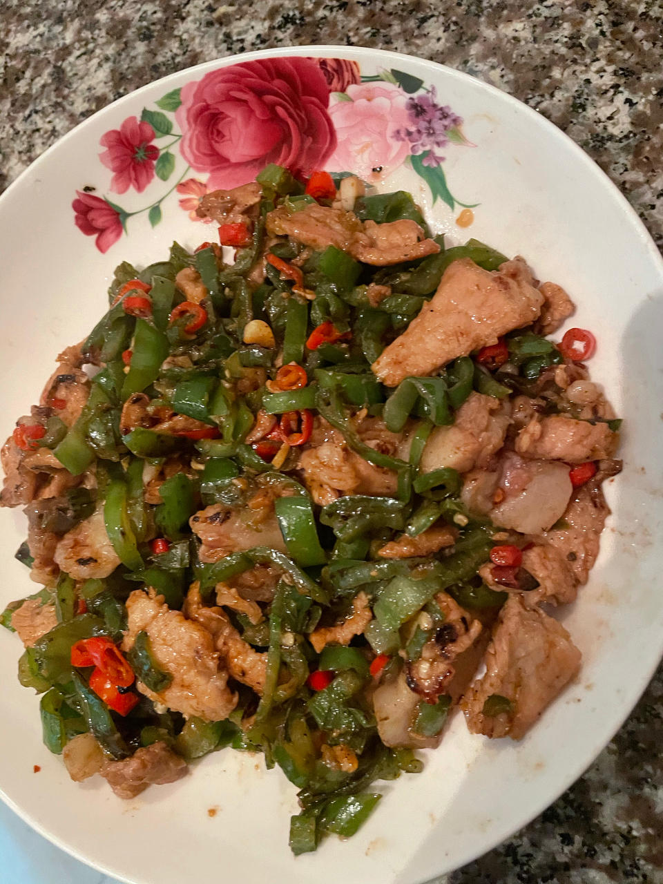 青椒炒肉丝