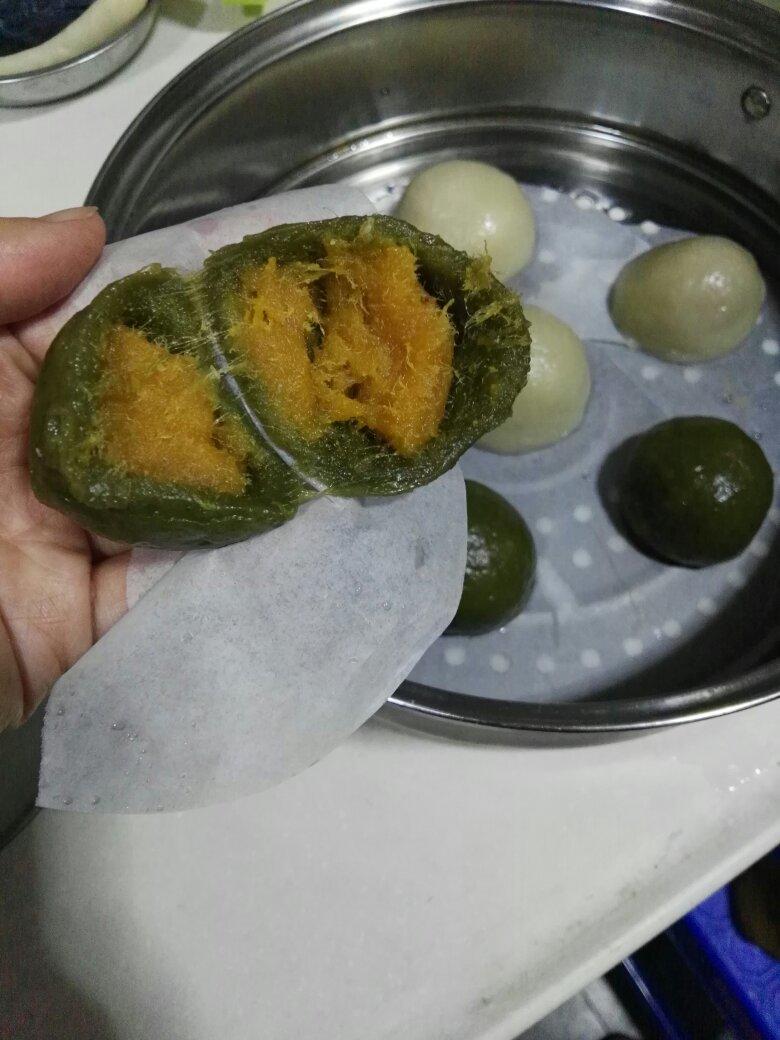 时令点心-艾草青团-4款咸甜配合的馅料