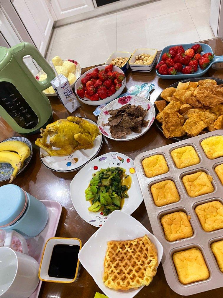 蛋糕华夫饼，低糖低油十二连模小蛋糕