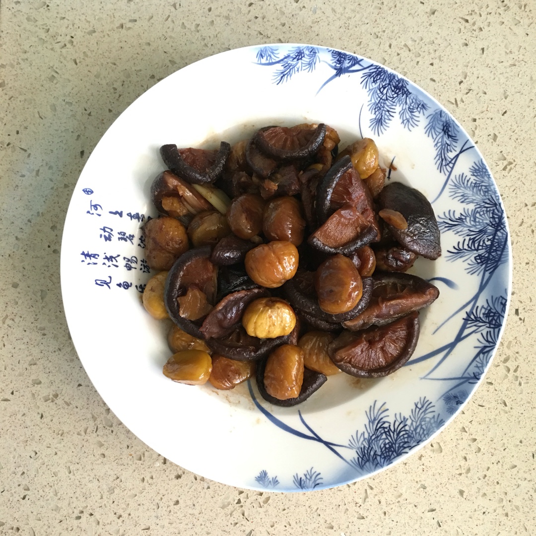 香菇烧栗子