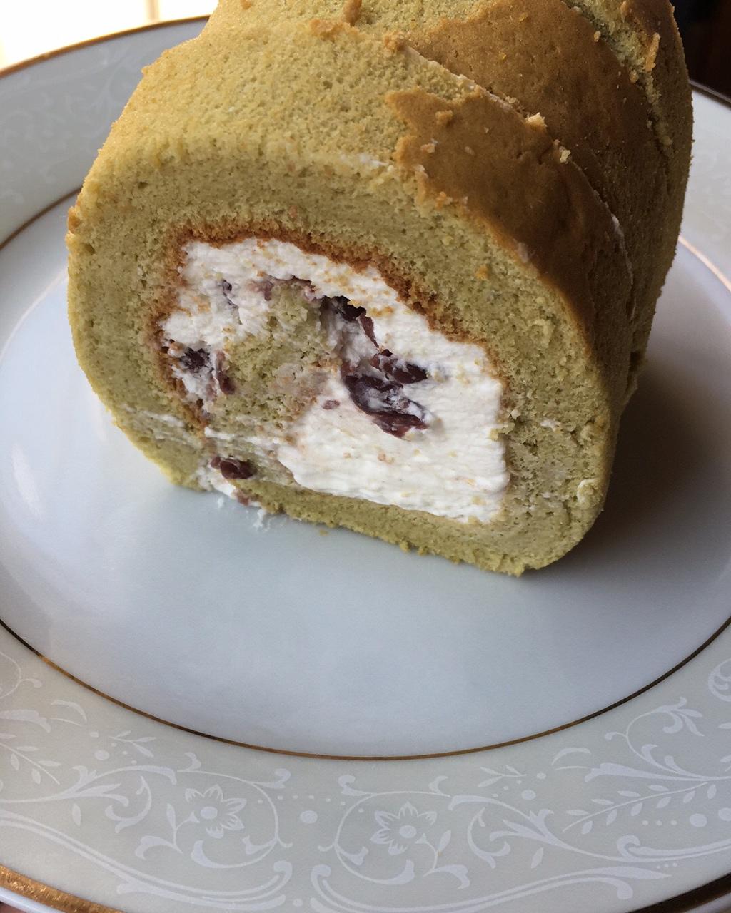 抹茶蜜豆蛋糕卷