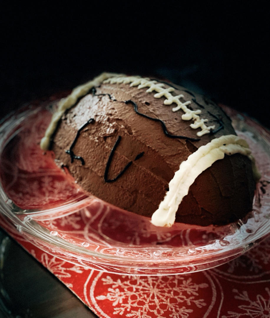 小阳郡主做的淡奶油橄榄球蛋糕