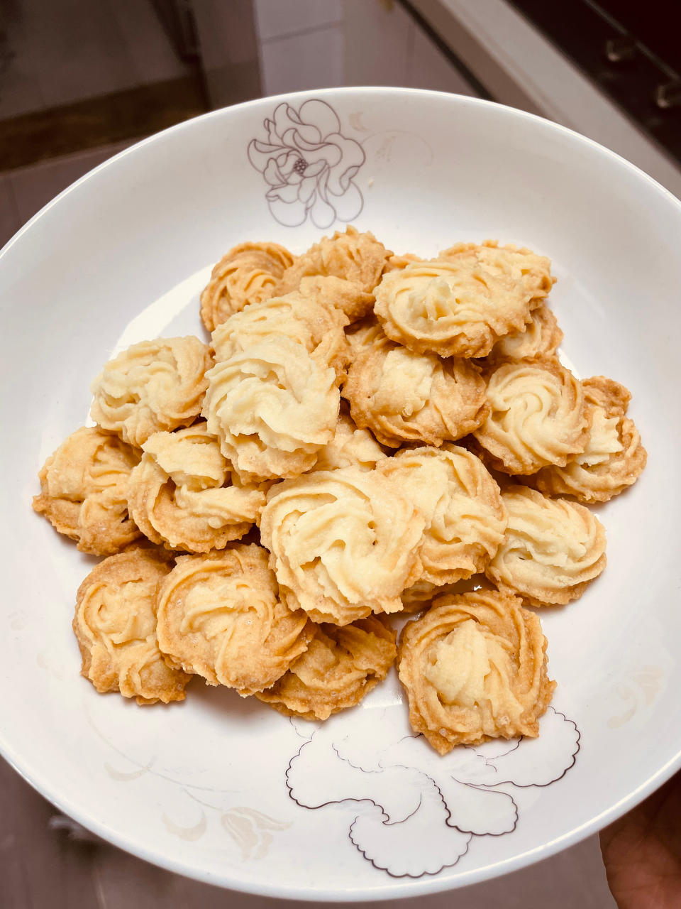 曲奇饼干，完美配方超好挤，酥到不敢碰，一个月还能酥掉渣