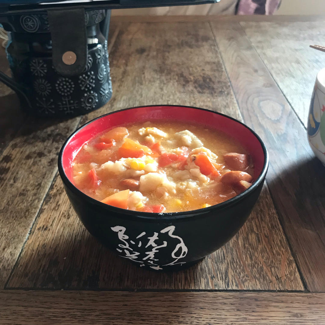 番茄鸡蛋疙瘩面