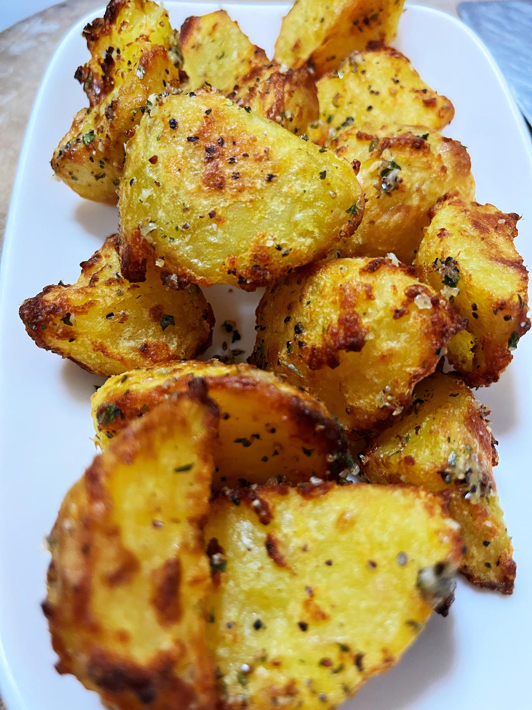 蒜香烤土豆，外酥里嫩，油管搬运